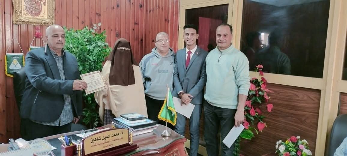 آداب المنوفية تحصد المركز الثالث فى مسابقة الطالب المثالي على مستوى كليات ومعاهد جامعة المنوفية للعام الجامعي ٢٠٢٦/٢٠٢٥