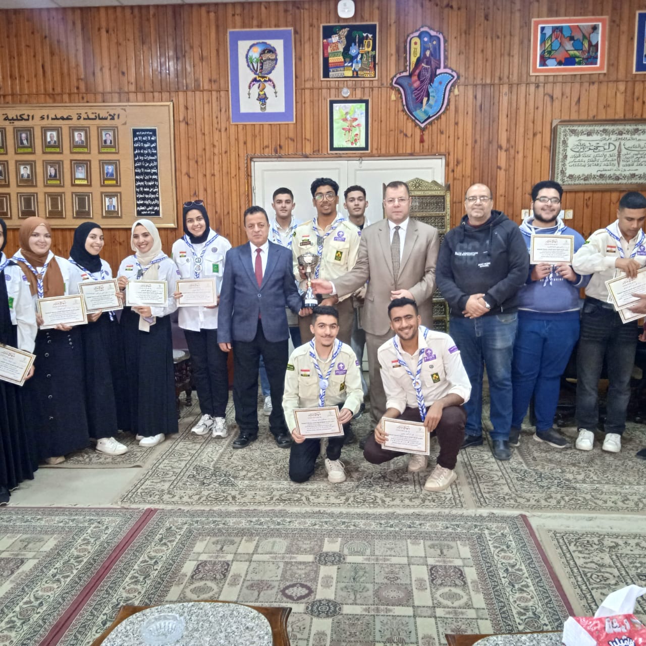 عشيرة جوالة كلية التجارة تحصد المركز الاول ومثاليين المهرجان علي مستوي المهرجان الكشفي ال٤٢ والارشادي ال٢٥