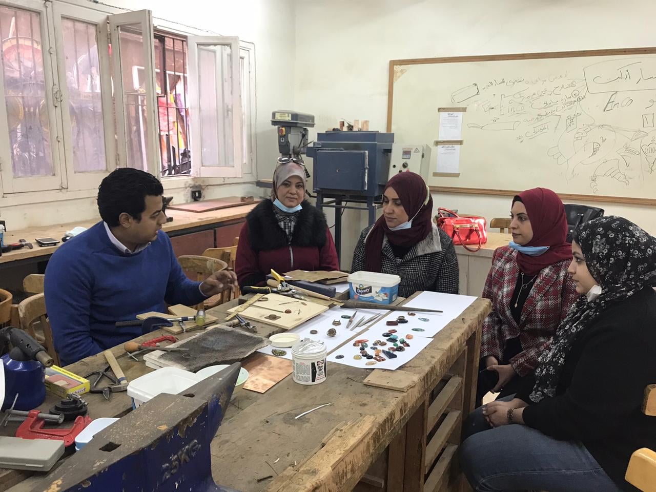 ورشة عمل  «بيت الفص» بالنوعية