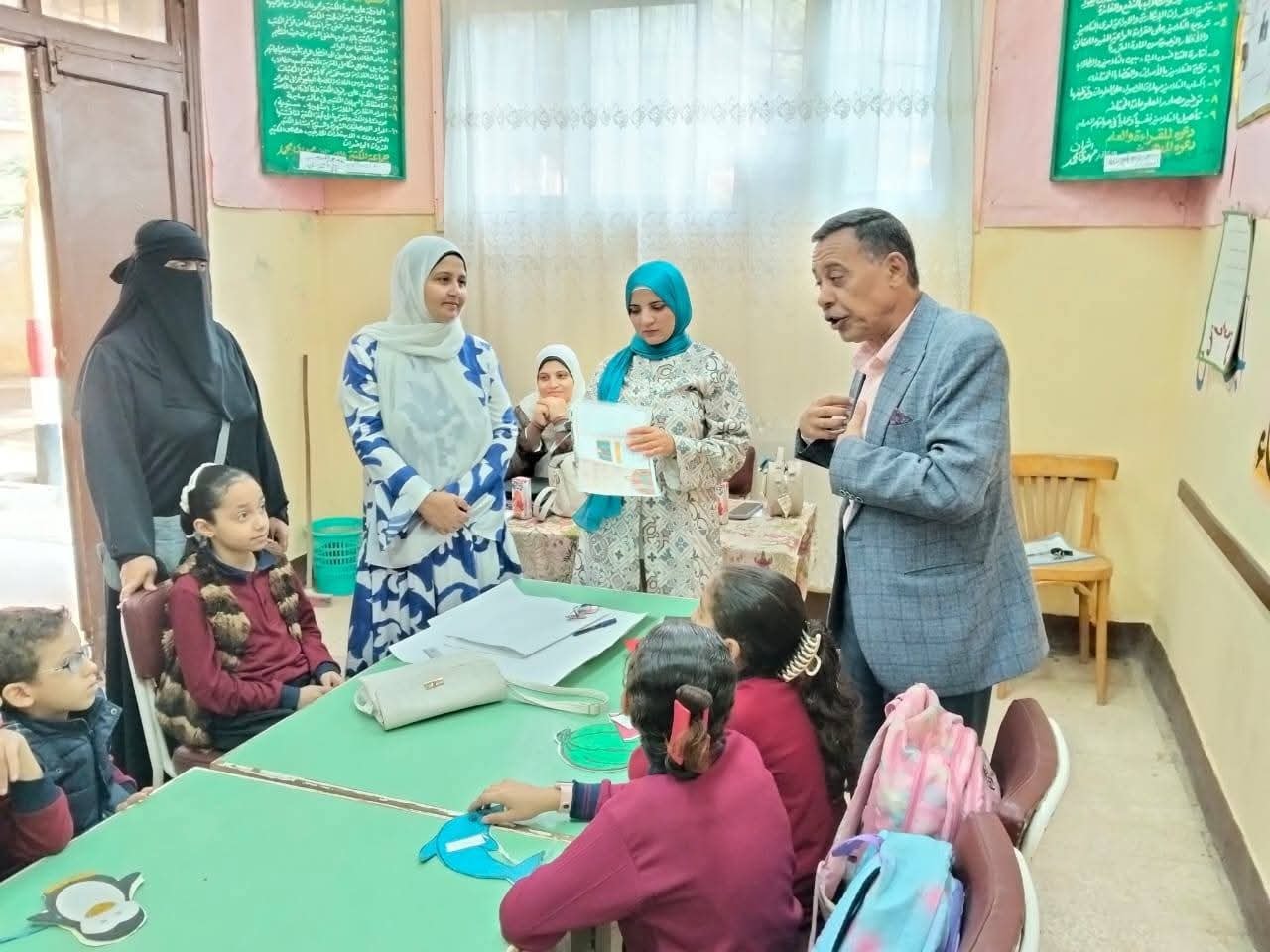 النوعية تنظم قافلة فنية تربوية لمدرسة خالد بن الوليد بأشمون.....