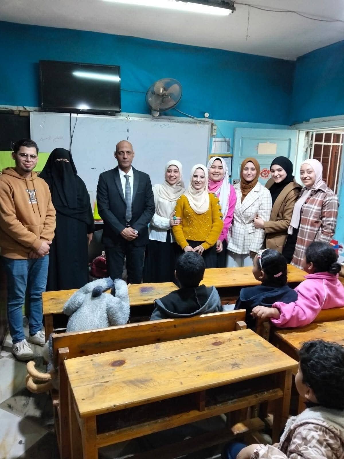 النوعية تنظم قافلة فنية تربوية لمدرسة رابعة العدوية...باشمون