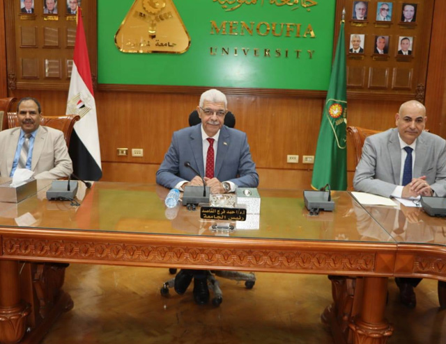 جامعة المنوفية توافق على مشروعات صيانة شاملة بهندسة المنوفية لتحسين البيئة التعليمية والبحثية