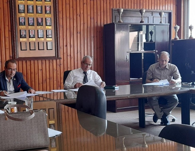 إجتماع مجلس الاستشارات والبحوث الهندسية ليوم الثلاثاء الموافق 30 اغسطس 2022