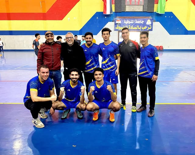 هندسة منوف تتوّج بالمركز الأول في بطولة خماسي كرة القدم 