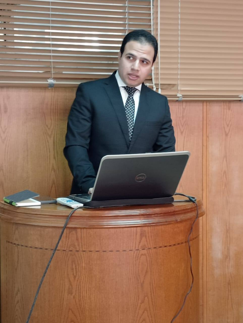  مناقشة رسالة الماجستير المقدمة من المهندس / أحمد كمال موسي دياب