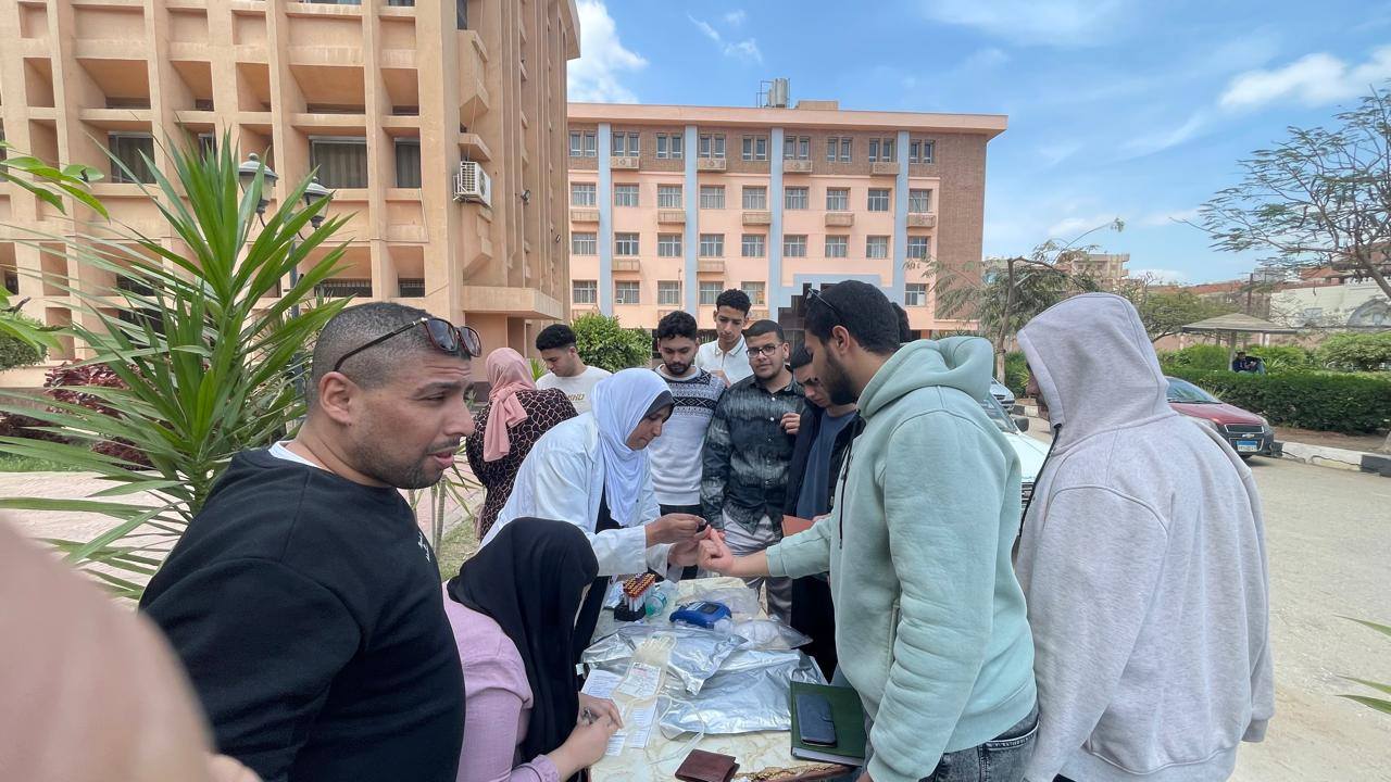 حملة تبرع بالدم بكلية هندسة الالكترونية بمنوف- جامعة المنوفية