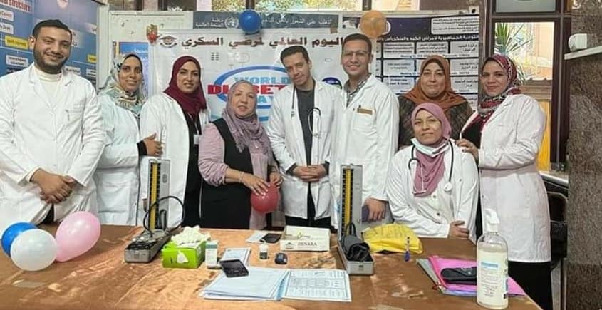 فعاليات يوم السكر العالمي بكلية التمريض جامعة المنوفية 