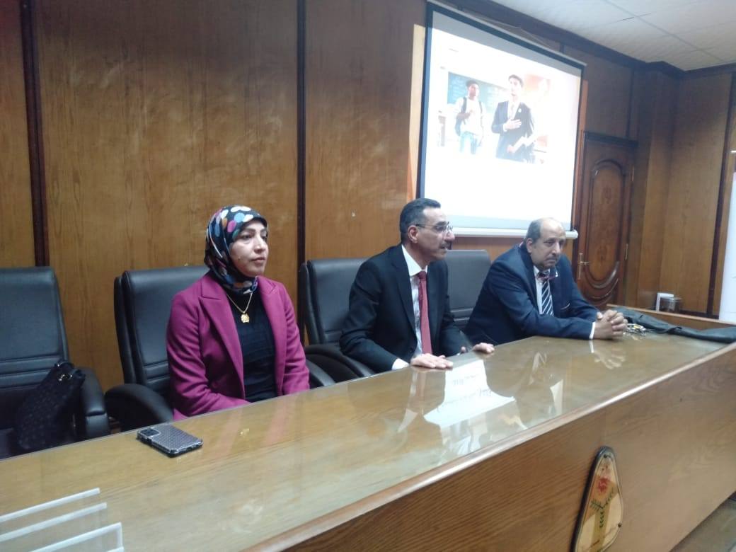 تحت رعاية الاستاذ الدكتور أحمد فرج القاصد رئيس الجامعه والاستاذ الدكتور صبحي شعبان شرف نائب رئيس الجامعه 