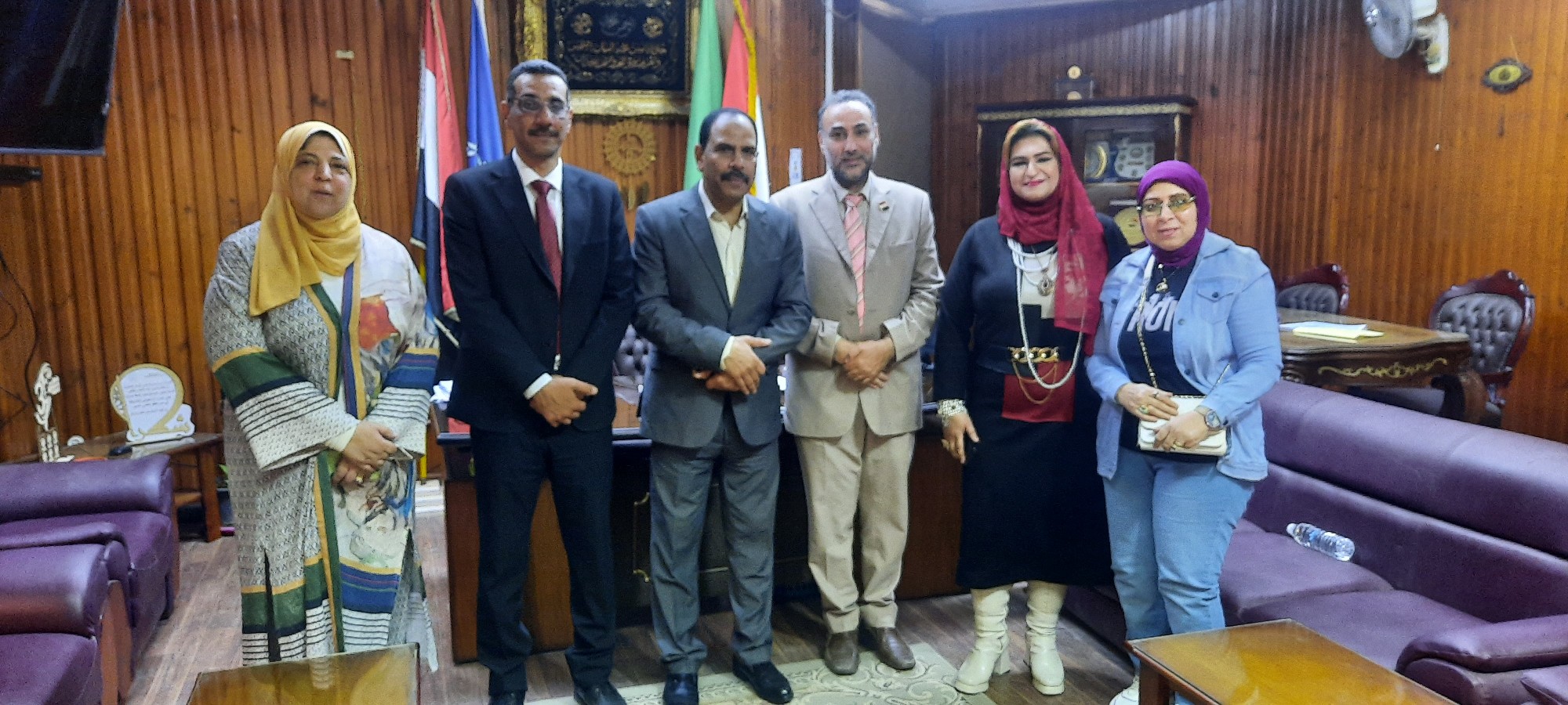 نائب رئيس الجامعة لشئون خدمة المجتمع وتنمية البيئة يتابع استعدادات كليه العلوم جامعه المنوفية