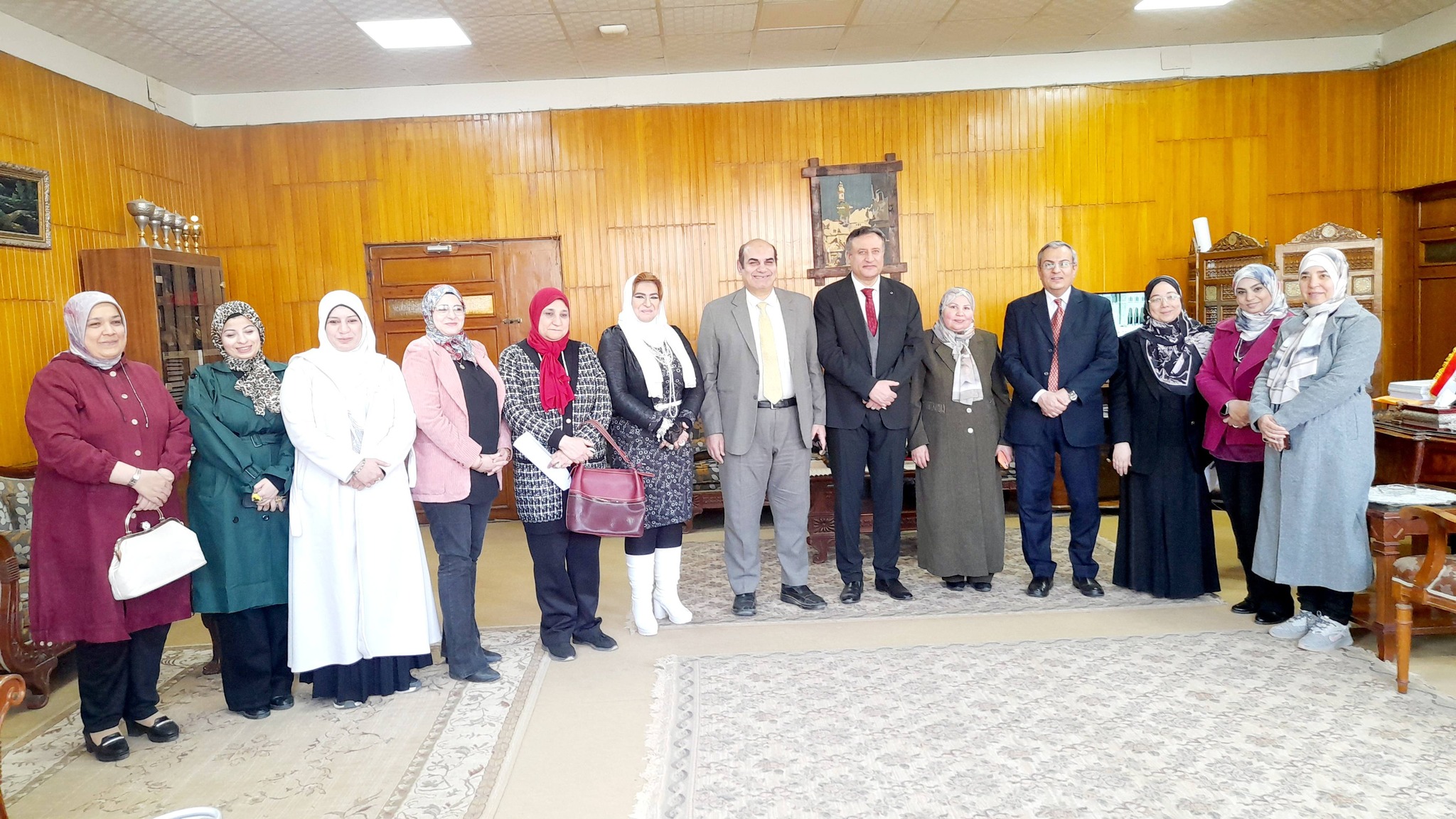 زيارة فريق مركز ضمان الجودة لتفعيل محاكاه بكلية التربية جامعة المنوفية