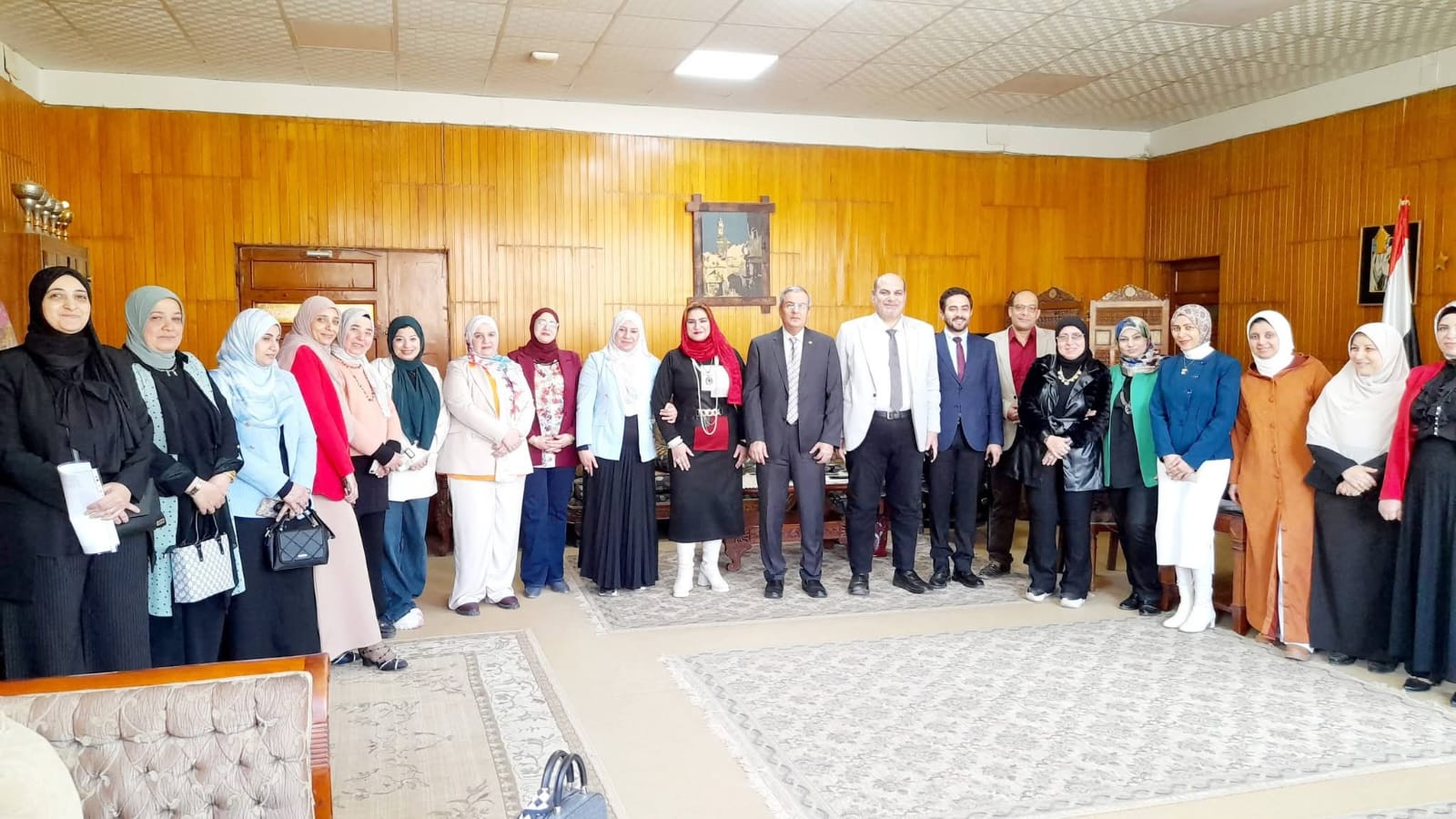 زيارة فريق مركز ضمان الجودة لتفعيل محاكاه بكلية التربية جامعة المنوفية