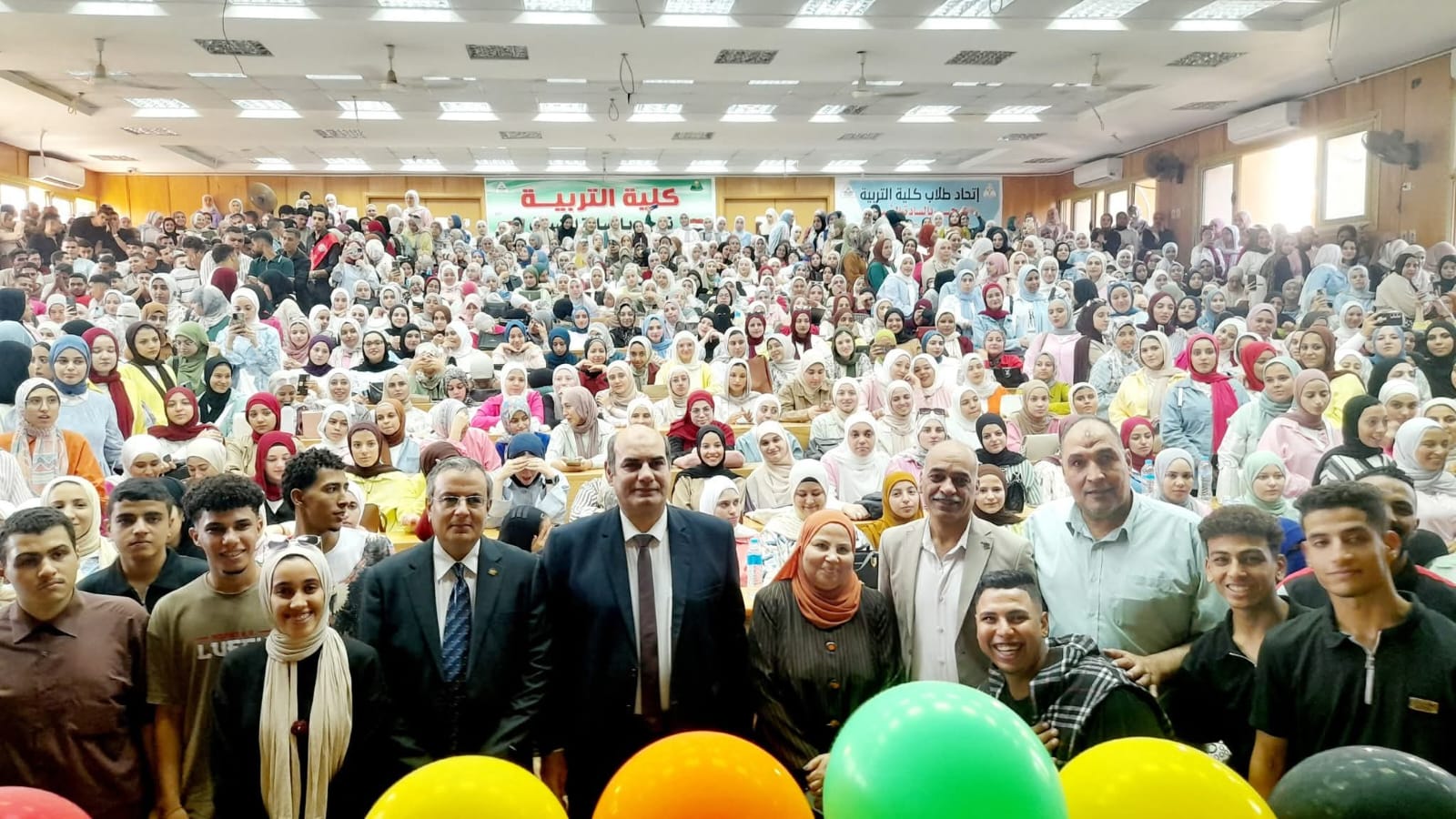 اليوم الأول في برنامج الأسبوع التعريفي لاستقبال الطلاب الجدد بكلية التربية