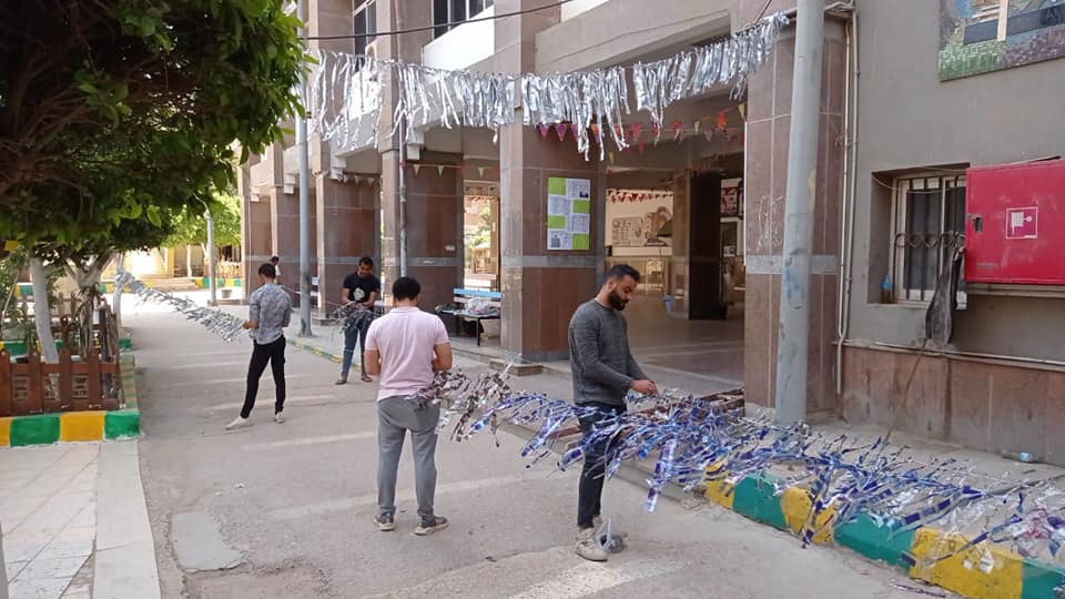 زينة رمضان في النوعية لمشاركة الطلاب الأجواء الرمضانية..