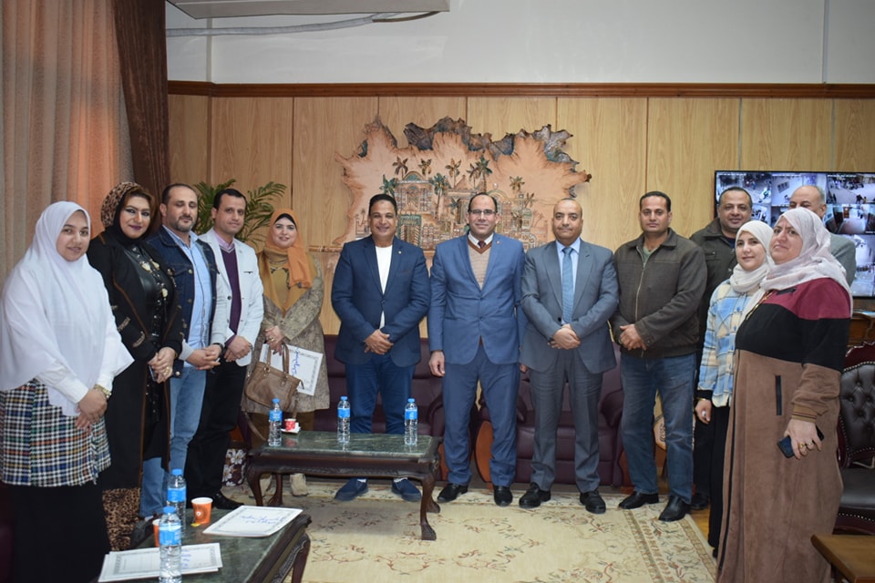 النوعية تستقبل لجنة تقييم المكتبات بجامعة المنوفية...