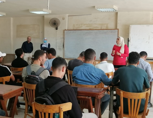 ورشة عمل بكلية الهندسة حول خدمات المكتبة الإلكترونية والإيميل الأكاديمي وعالم الميتافرس