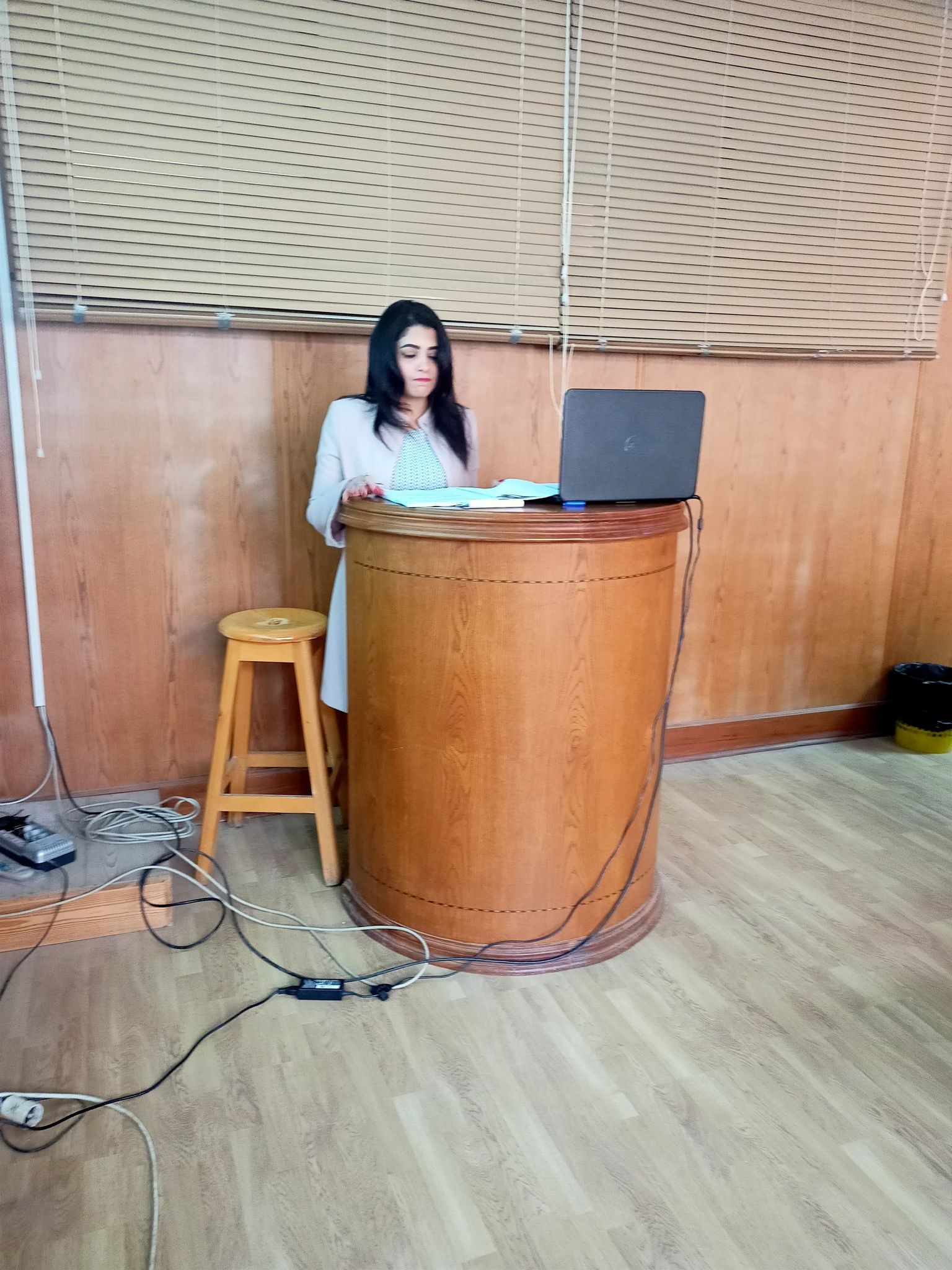 مناقشة رسالة ماجستير للمهندسة/ مريم مرجان كامل مرجان