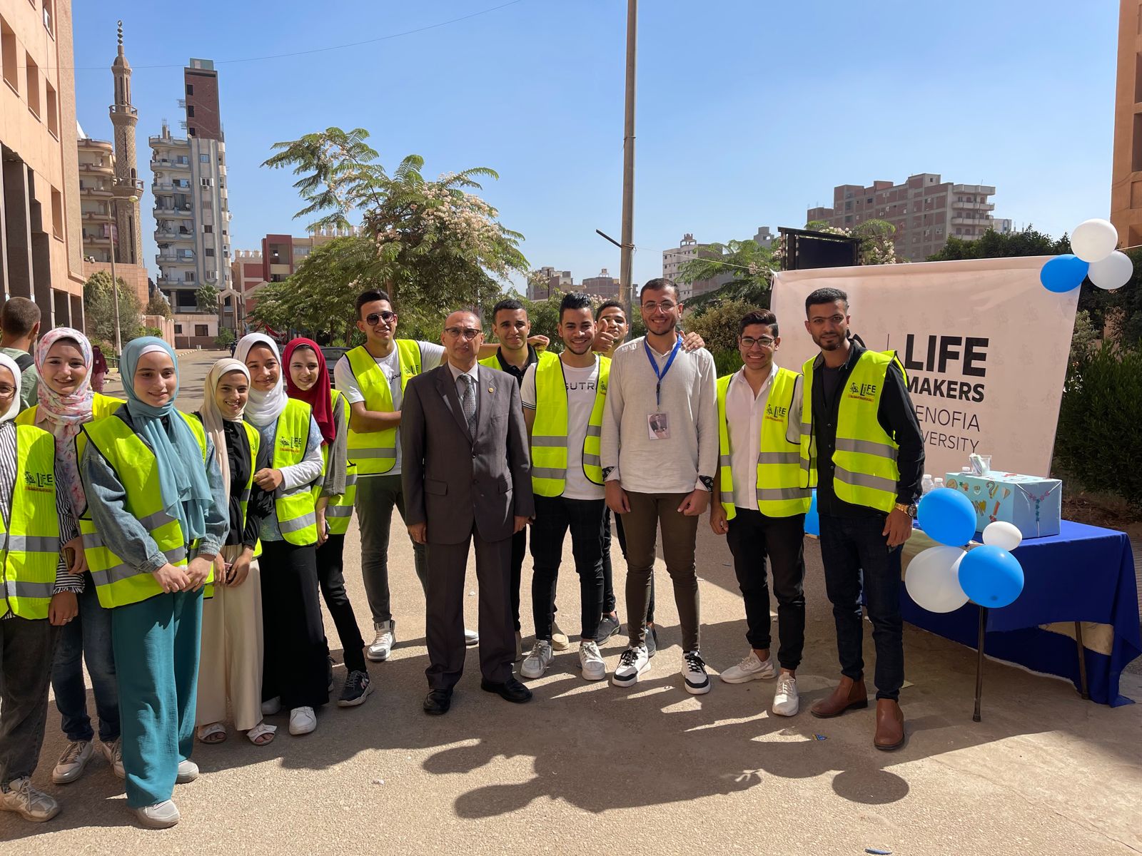 عميد هندسة منوف يشيد بدورأسرة صناع الحياة 