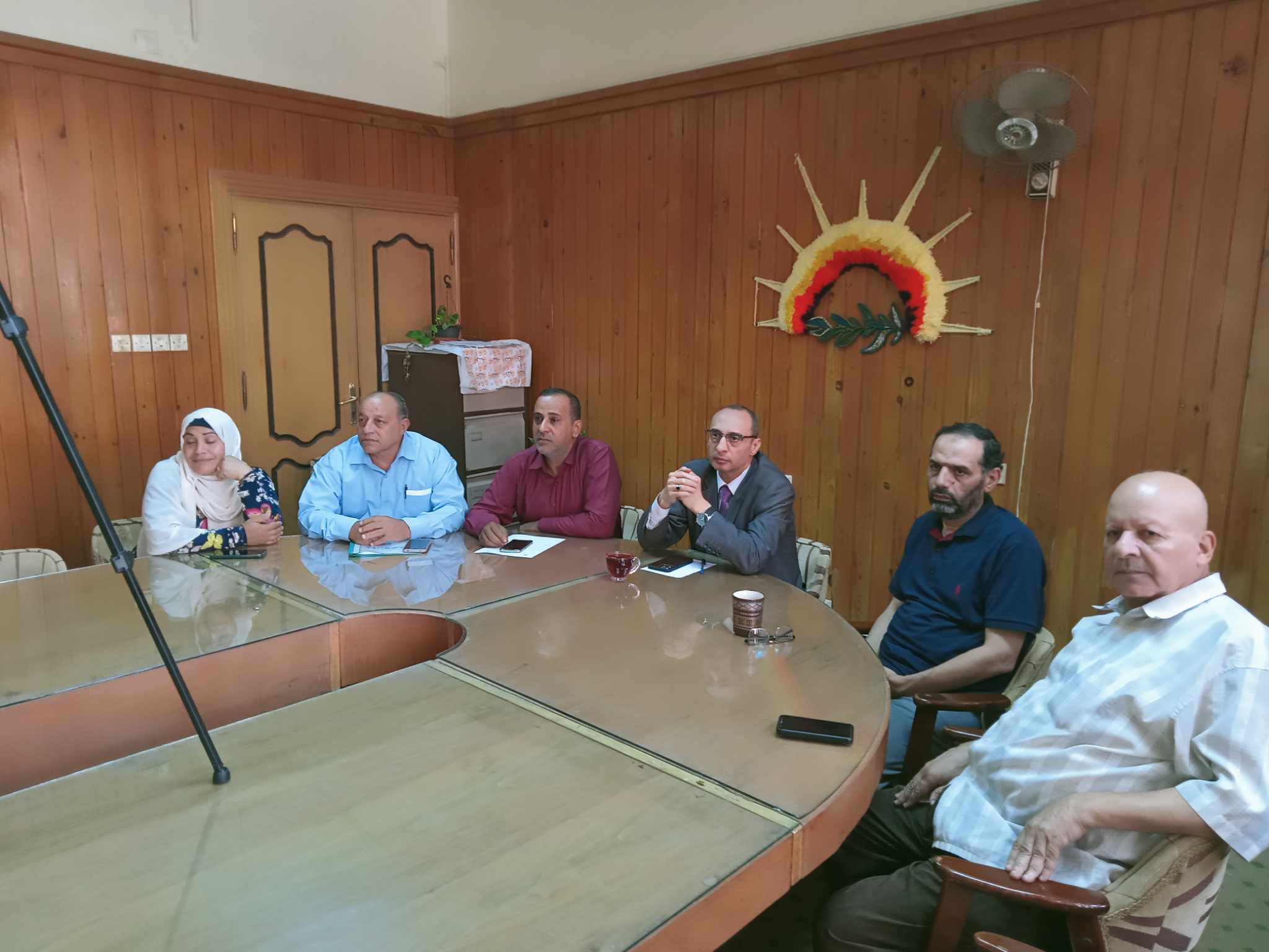 عميد هندسة منوف يستقبل مندوب شركة INTER ACT Labs 