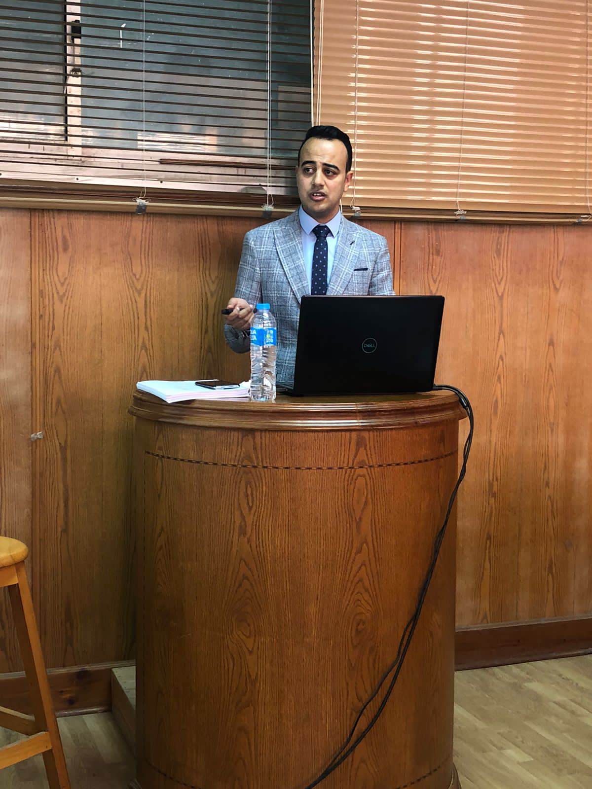 مناقشة رسالة الماجستير المقدمة من المهندس / محمد على محمد ادريس عسل 