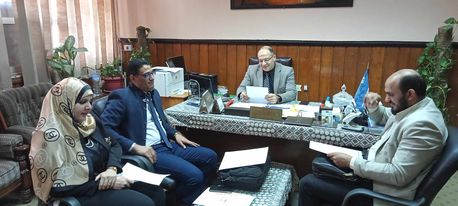 إجتماع لجنة البيئة لشهر مارس للعام الجامعى 2024-2023 