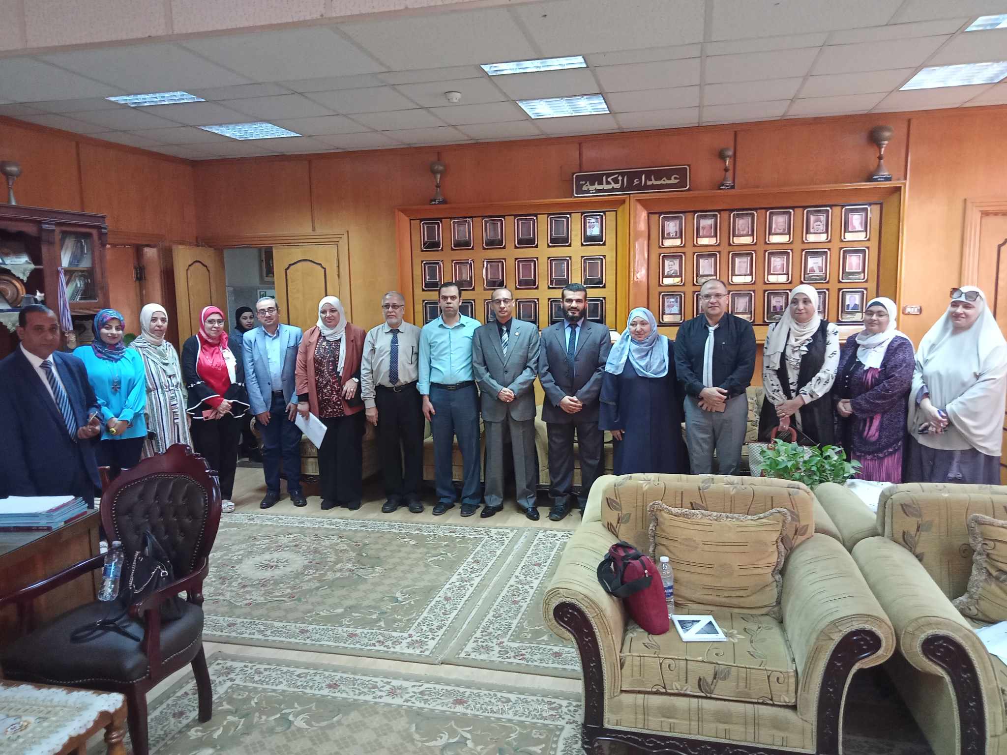 فريق مركز ضمان الجودة لجامعة المنوفية في رحاب كلية الهندسة الإلكترونية