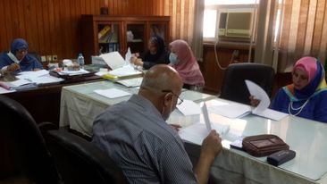إجتماع لجنة العلاقات الثقافية بكلية الهندسة الإلكترونية بمنوف.