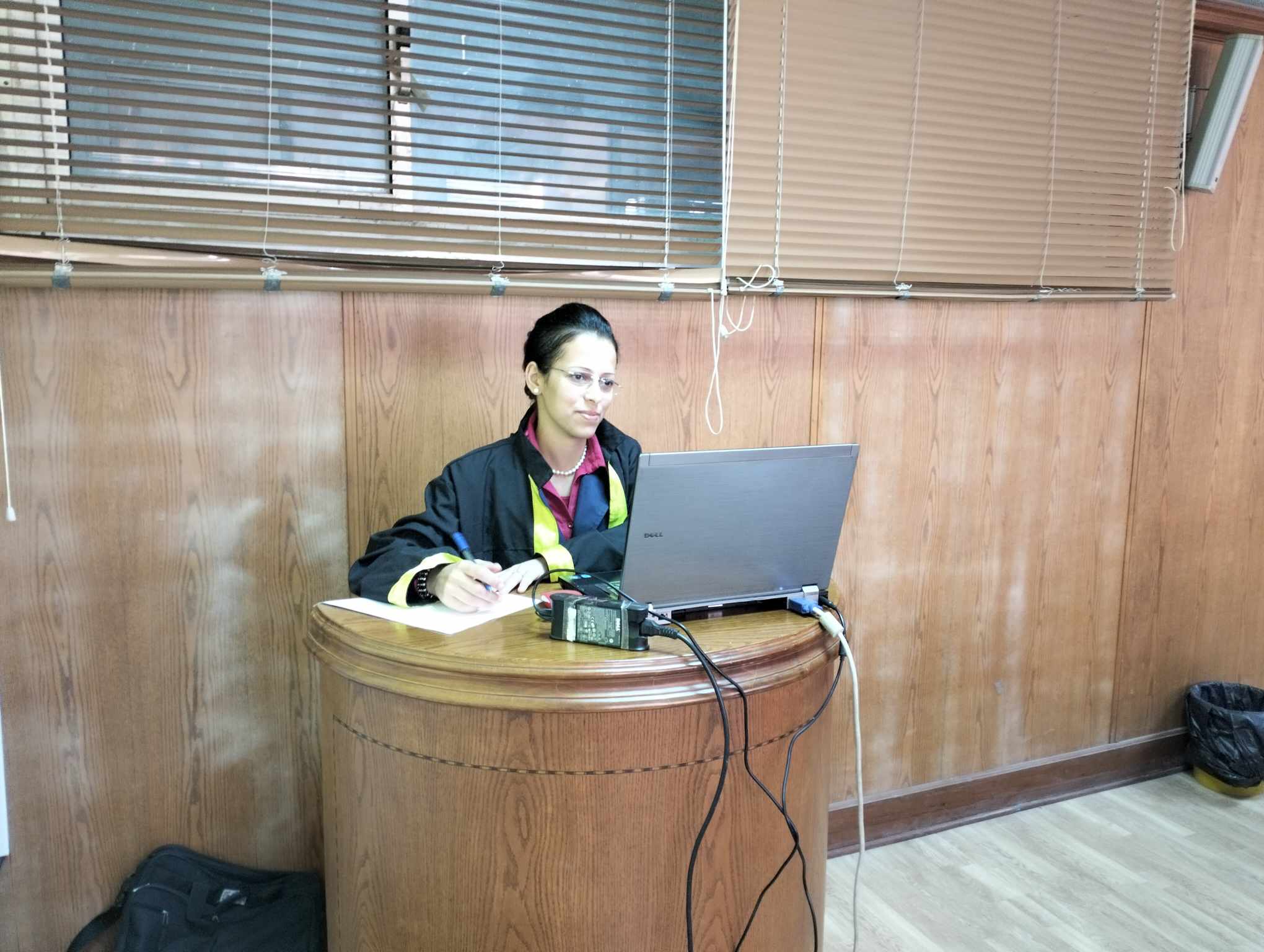  مناقشة رسالة ماجستيرللمهندسة /منى كريم شفيق عبد الملك