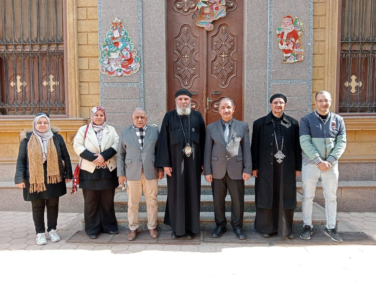 زيارة كلية الهندسة الإلكترونية لكنيسة ماري جرجس بمنوف