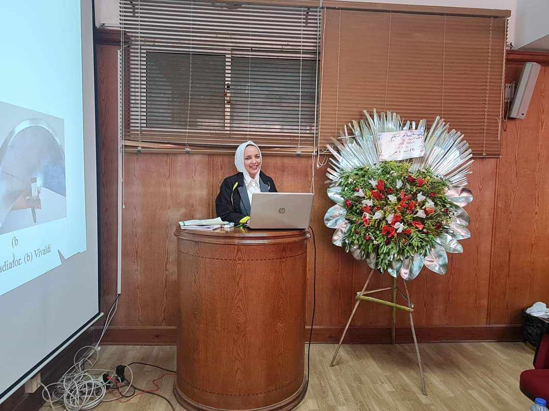  مناقشة رسالة ماجستير للمهندسة هاجر عبد المنعم فرج السيد