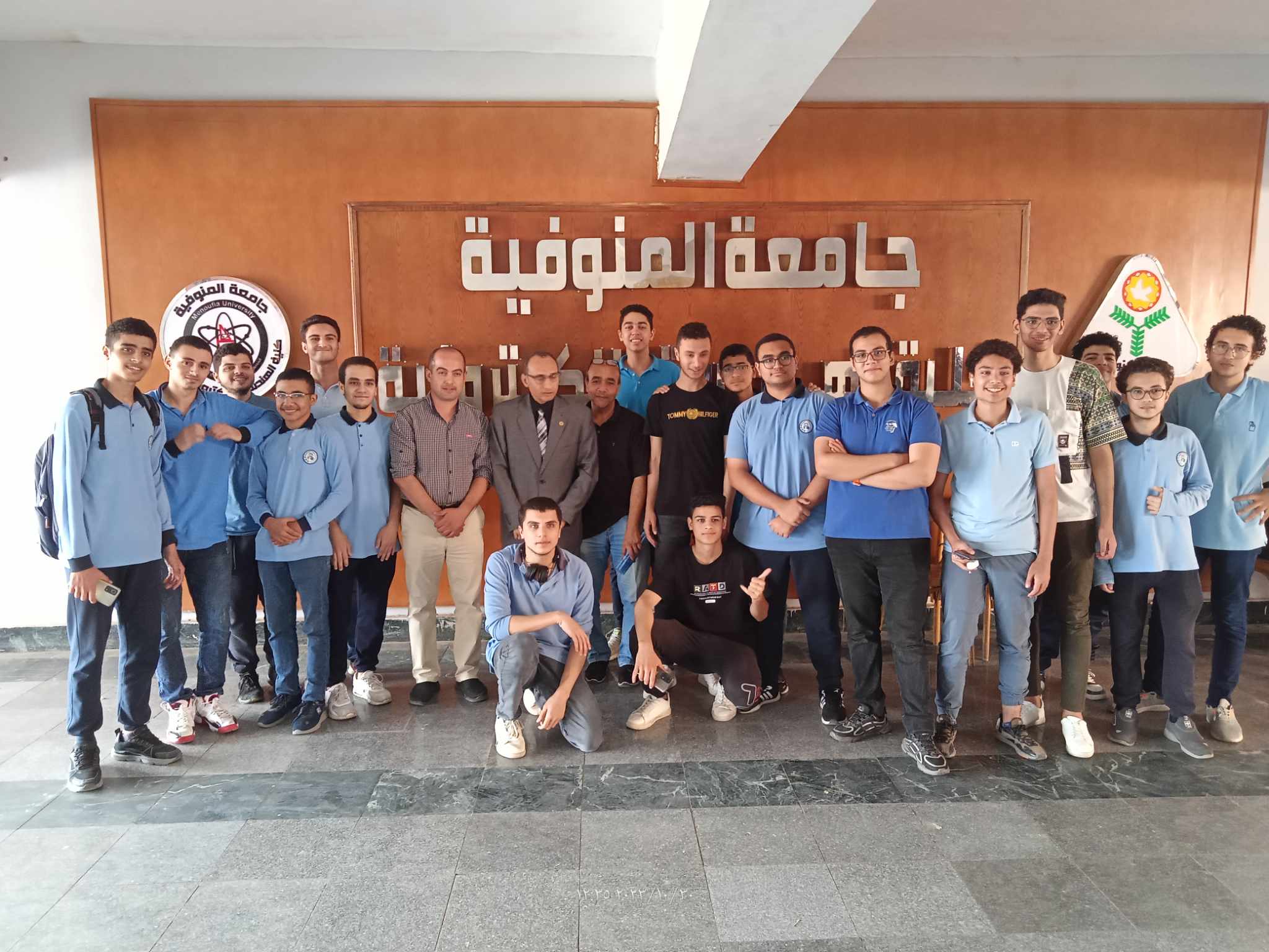 مدرسة المتفوقين للعلوم والتكنولوجيا بالسادات فى ضيافة كلية الهندسة الالكترونية 