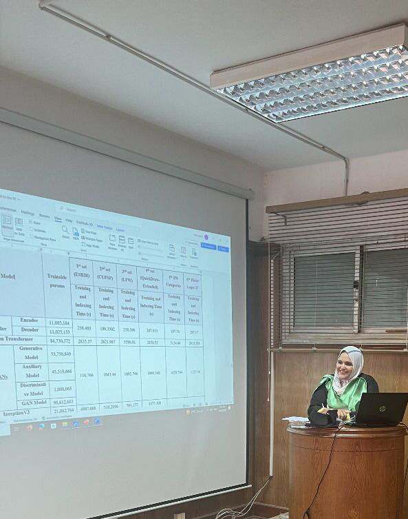 مناقشة رسالة الدكتوراه المقدمة من المهندسة / ايمان سمیر محمد صبری
