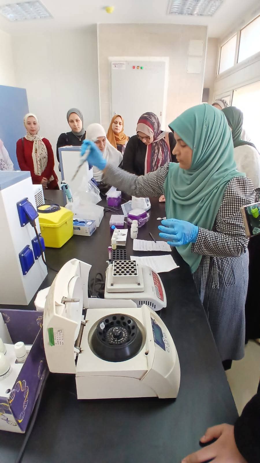 معهد الكبد القومي بجامعة المنوفية ينظم ورشة عمل متخصصة حول تقنيات الاستخلاص في البيولوجيا الجزيئية