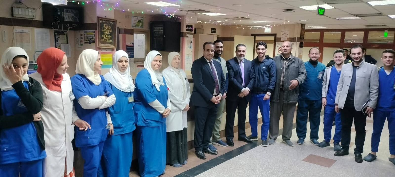 عميد معهد الكبد القومي بالمنوفية يتفقد سير العمل ويُهنئ العاملين بحلول شهر رمضان المبارك