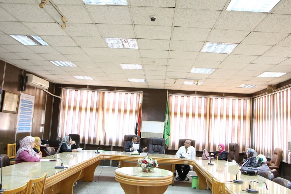فريق الترصد بجامعة المنوفية يجتمع لوضع سياسات و آليات العمل