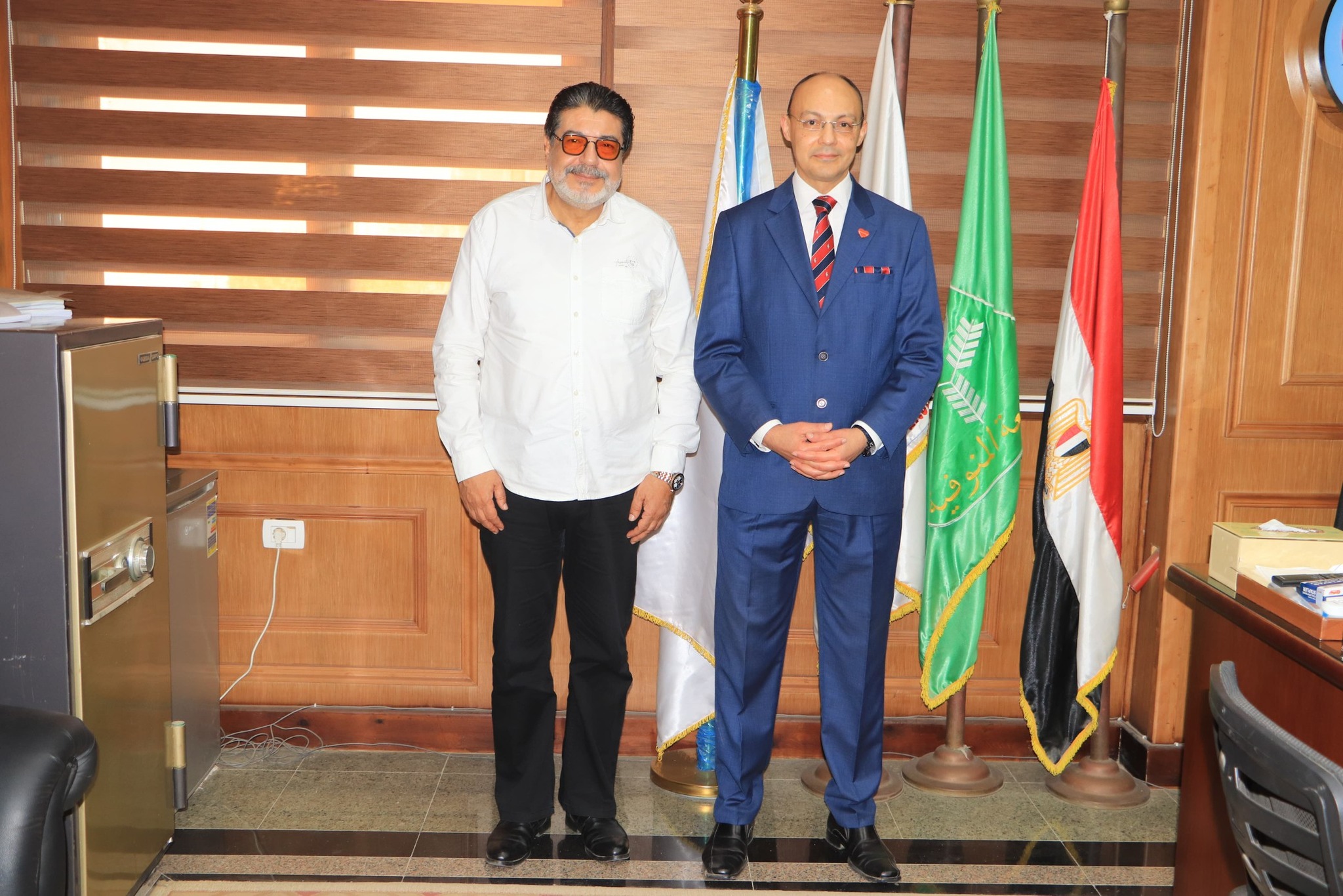 عميد كلية الطب بجامعة المنوفية يستقبل عميد كلية الطب طنطا السابق