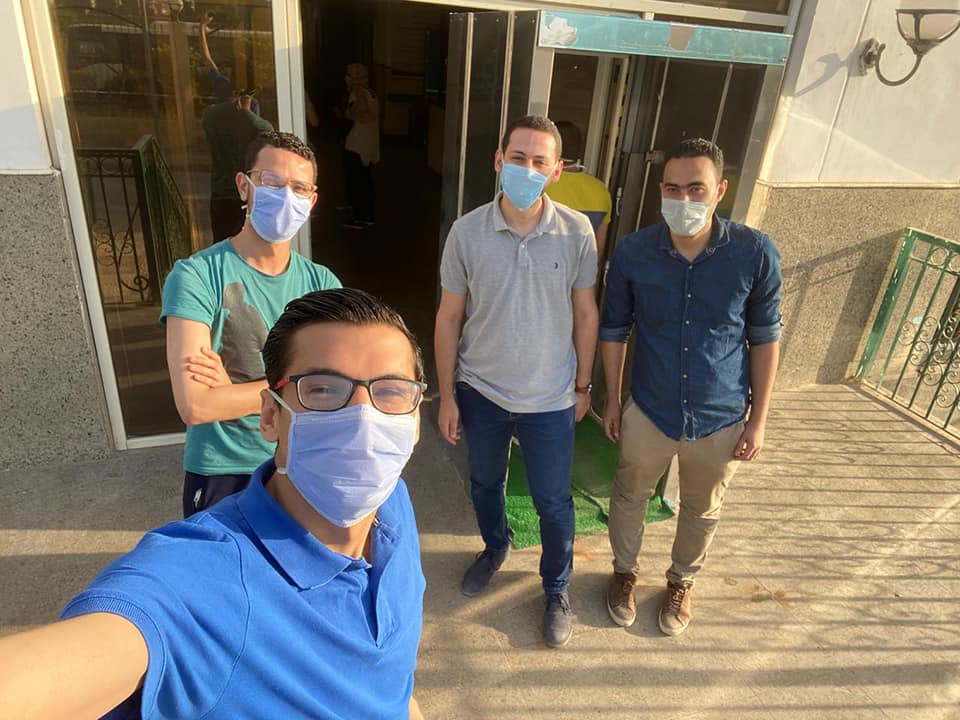خروج الفريق الأول من أبطـال طـب المنوفيـة من مستشفي العزل بالباحور