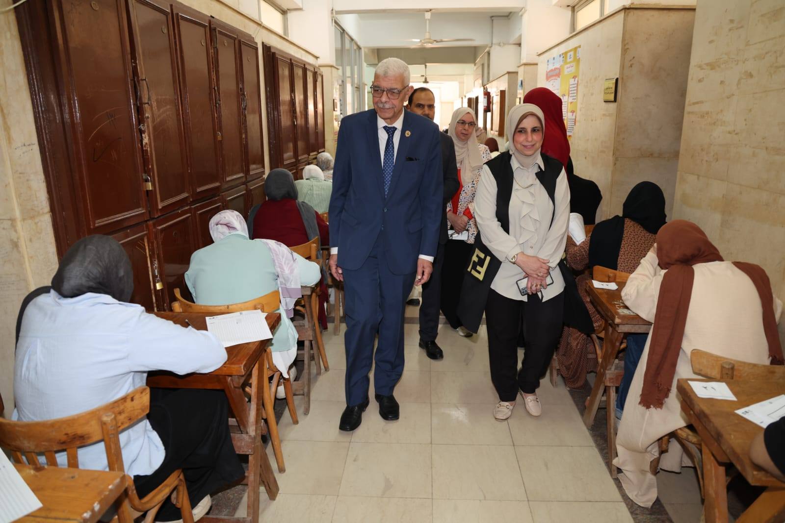 انتظام أعمال امتحانات الفصل الدراسي الثاني