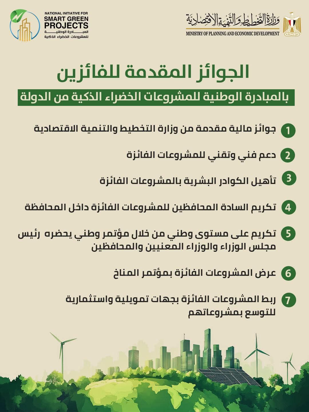 الجزائز المقدمة للفائزين