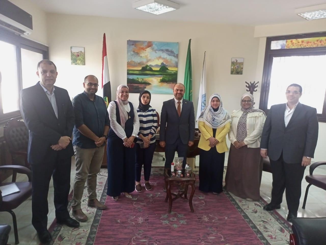 مديرة مركز الإبتكار البحثي بجامعة المنوفية  في رحاب كلية الصيدلة.