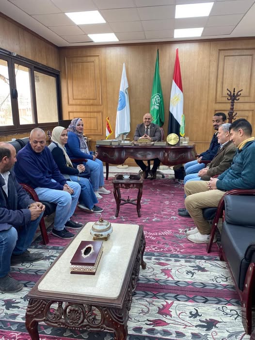 عميد صيدلة المنوفية يتابع مع الإدارة الهندسية مستجدات الأعمال الإنشائية واستكمال متطلبات الكلية