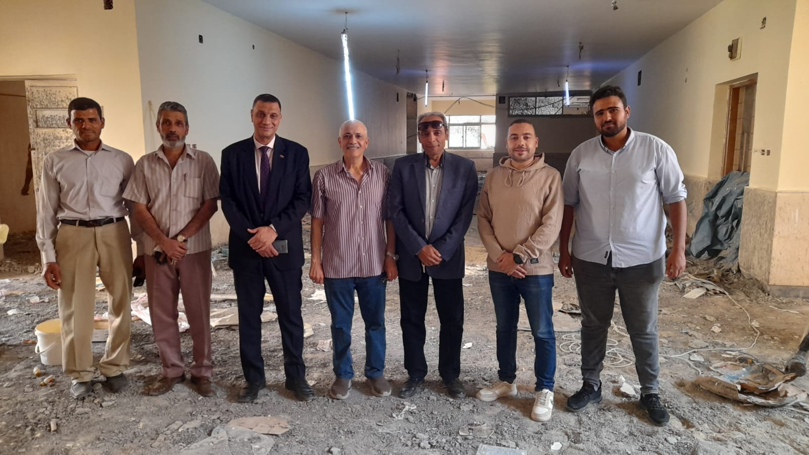 المتابعة المستمرة لأعمال الترميم والتجديد بكلية العلوم