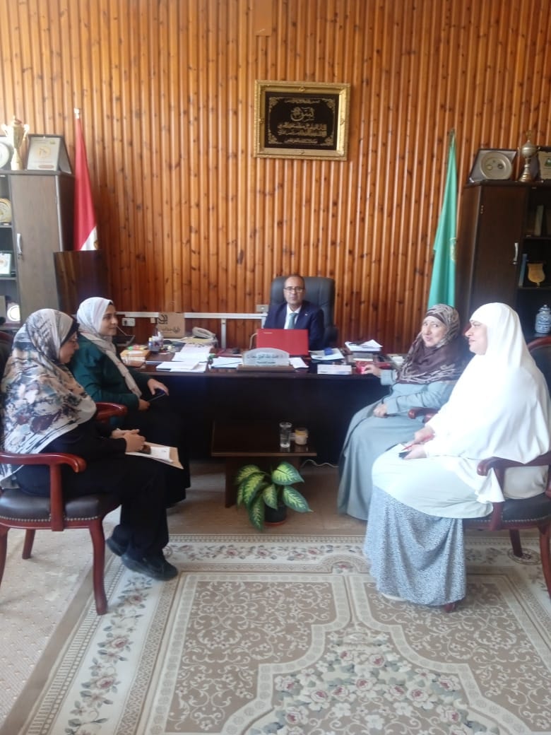 زيارة فريق مركز ضمان الجودة لكلية الهندسة جامعة المنوفية 