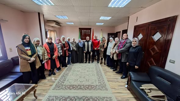 زيارة فريق مركز ضمان الجودة لكلية العلوم الرياضية  بجامعة المنوفية 