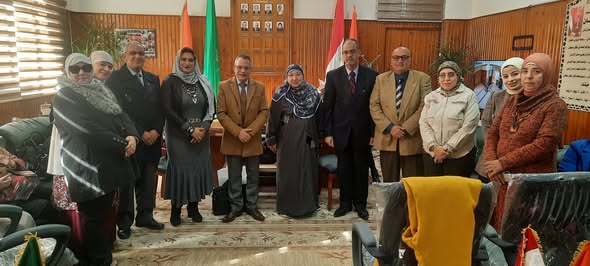 مدير مركز ضمان الجودة ونائبه فى زيارة لكلية الاقتصاد المنزلى جامعة المنوفية 
