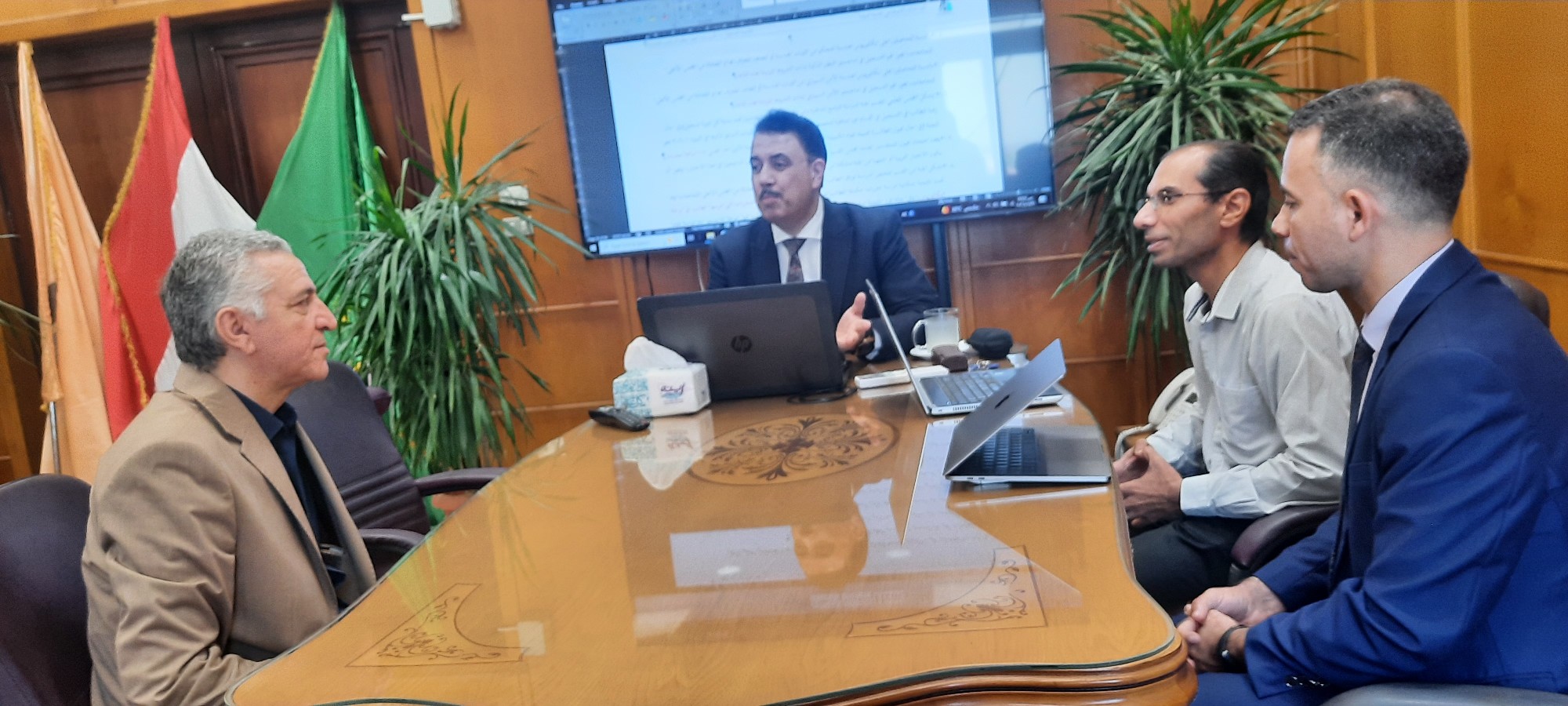 نائب  مدير مركز ضمان  الجودة  فى زيارة لكلية الذكاء الإصطناعي بجامعة المنوفية 