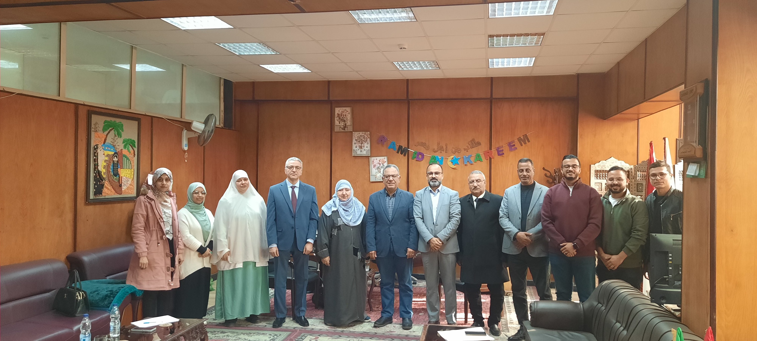 زيارة مدير مركز الجودة ونائبه لكلية الطب البيطرى جامعة المنوفية 