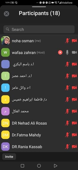 لقاء مدير مركز ضمان الجودة عبر تطبيق زووم  مع الكليات التى تستعد للتقدم للاعتماد المؤسسي  والبرامجي هذا العام 