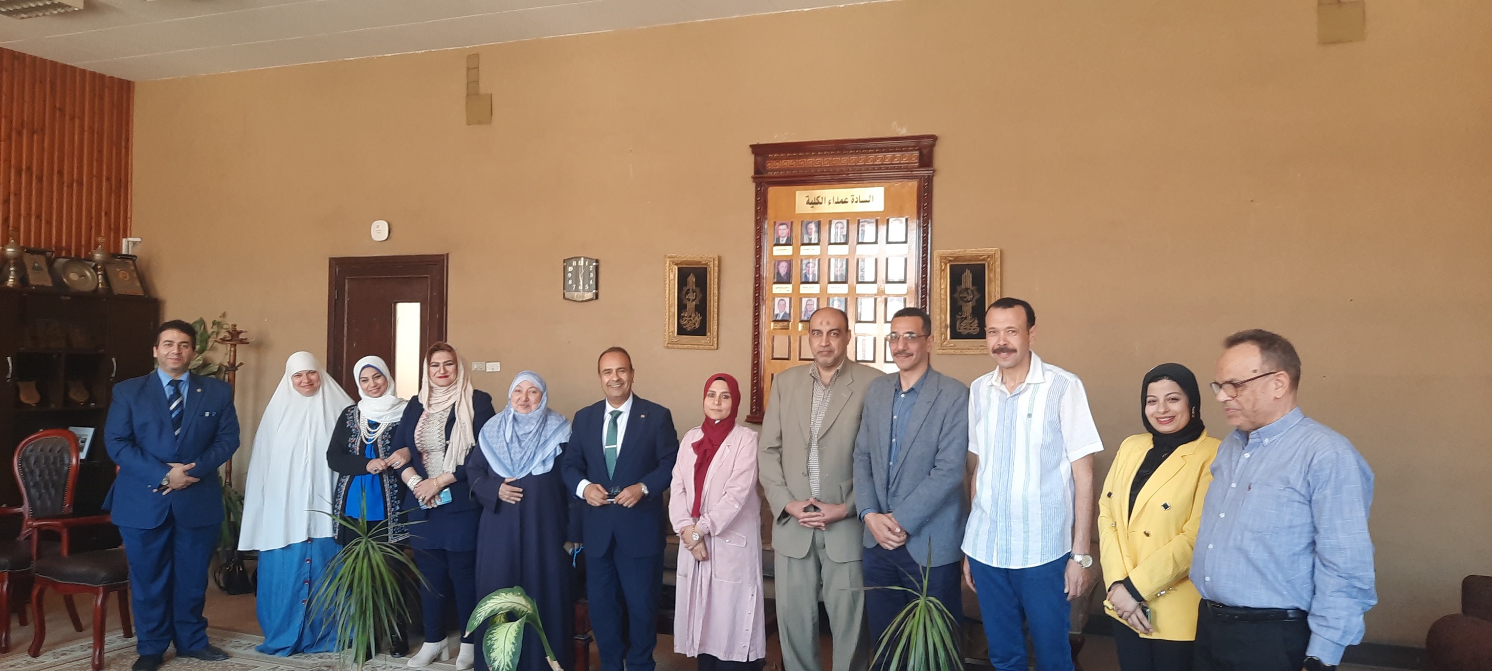زياره فريق مركز ضمان الجودة لكليه الهندسة جامعة المنوفية 