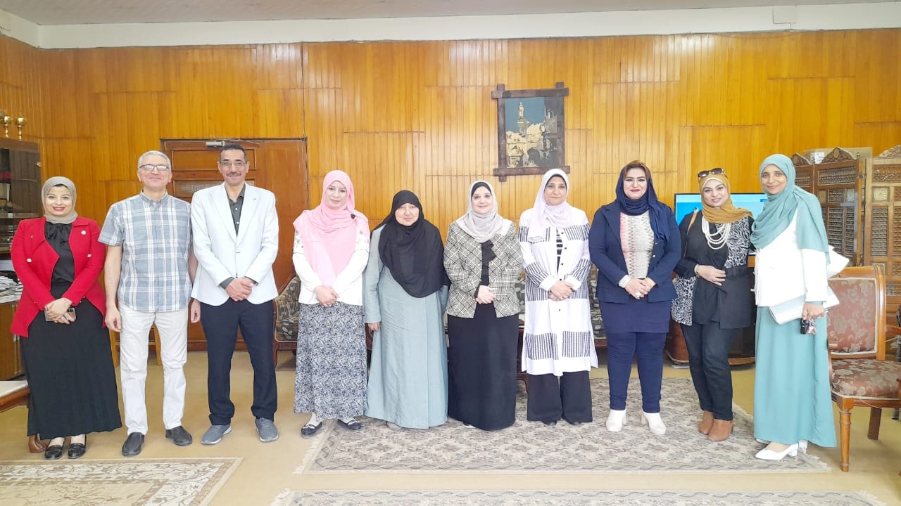 زيارة فريق   مركز الجودة لكلية التربية جامعة المنوفية 