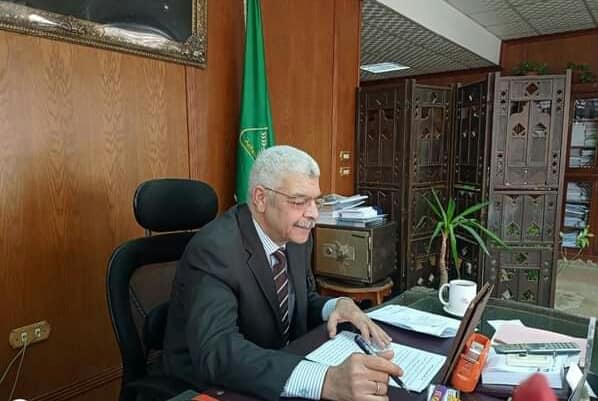نائب رئيس جامعة المنوفية للدراسات العليا يجتمع بممثلي طلاب الدراسات العليا الوافدين أون لاين 